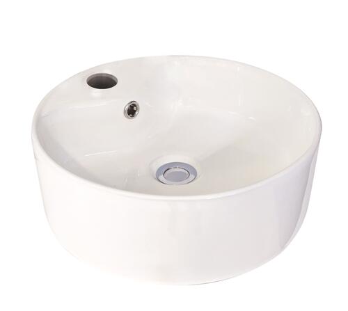 Vasque à poser ronde ø40x16 cm blanche